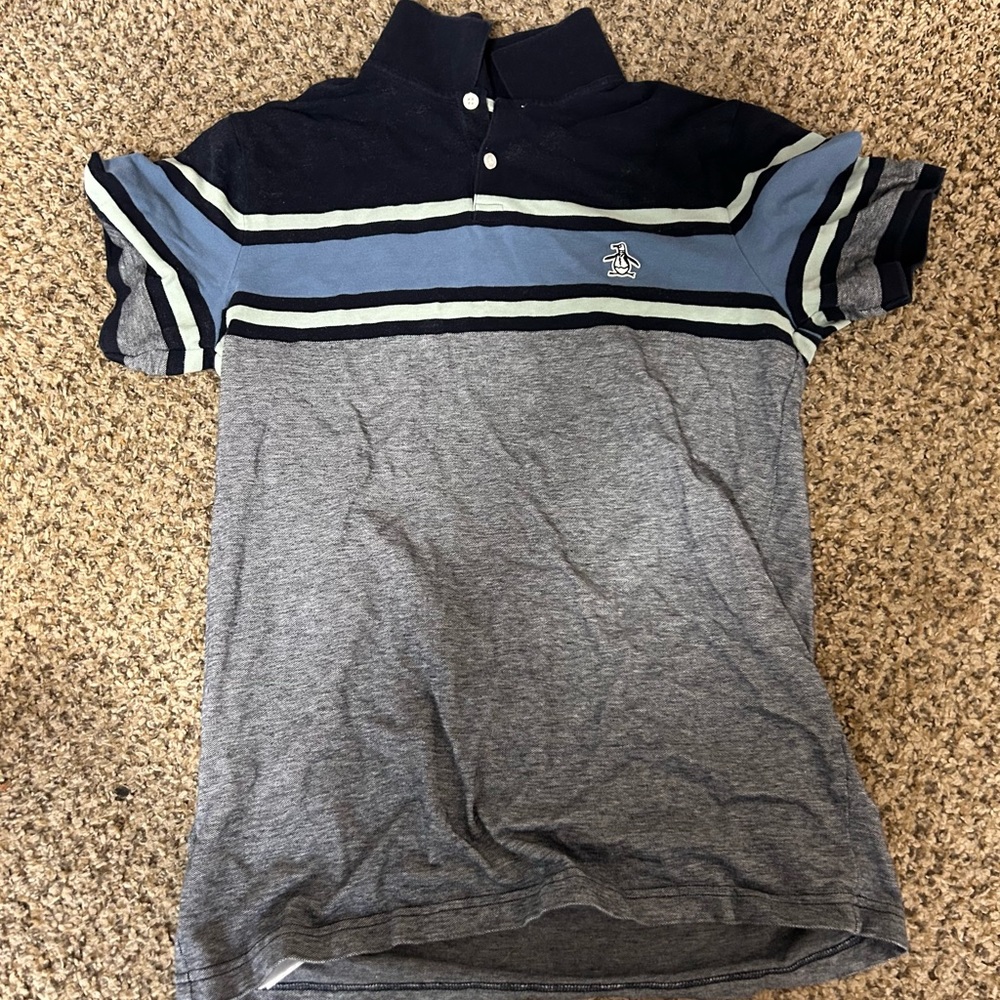 Boys large penguin polo great condition